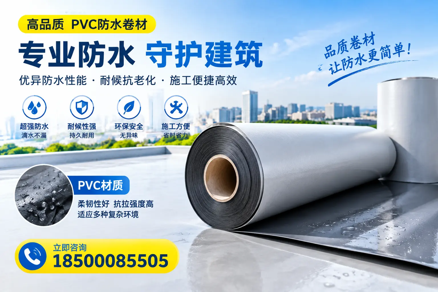PVC防水卷材的安全性分析,大理居民需了解的知识